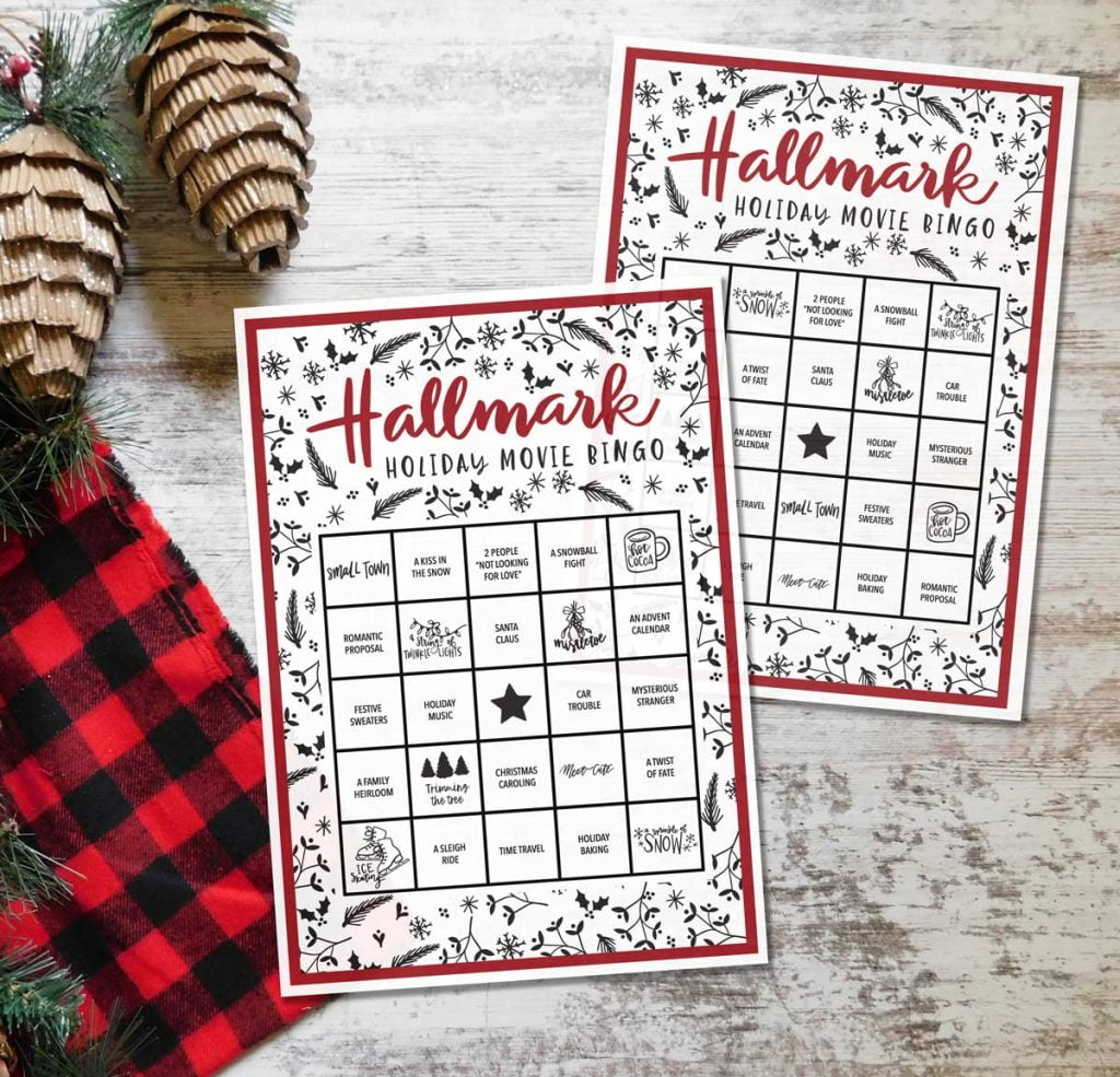 hallmark christmas movie bingo - weekend craft